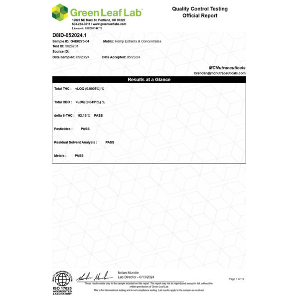 Binoid - 2500 5000mg Delta 8 Distillate