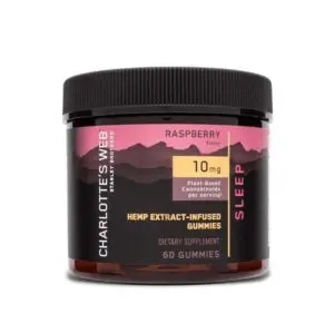 Charlottes Web Raspberry Melatonin sleep gummy