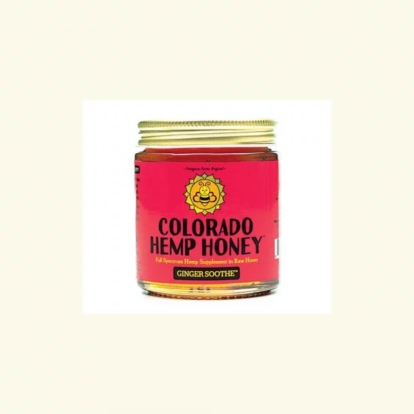 Colorado CBD Hemp Honey Jars Ginger Soothe