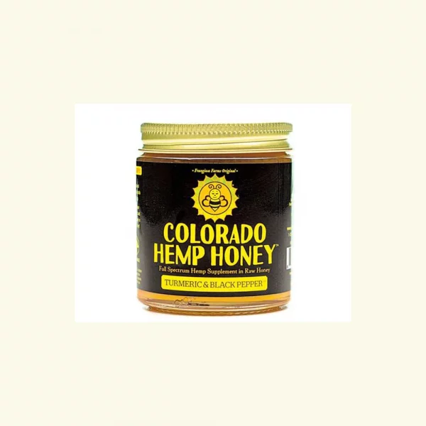 Colorado CBD Hemp Honey Jars Turmeric & Black Pepper