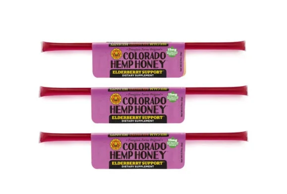 Colorado Hemp Honey Sticks Elderberry