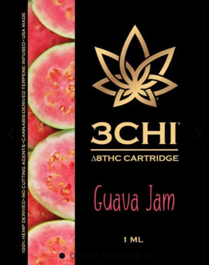 Delta 8 3CHI Cartridges Guava Jam