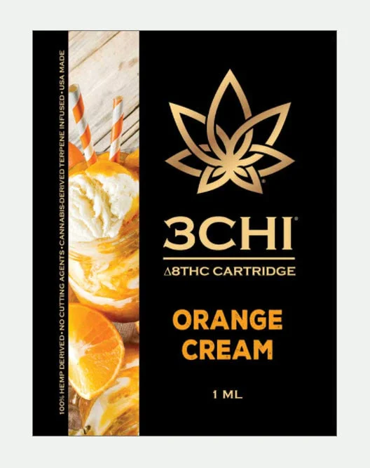 Delta 8 3CHI Cartridges Orange Cream