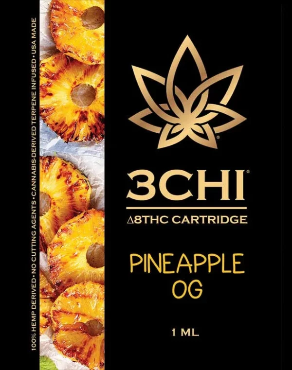 Delta 8 3CHI Cartridges Pineapple Express