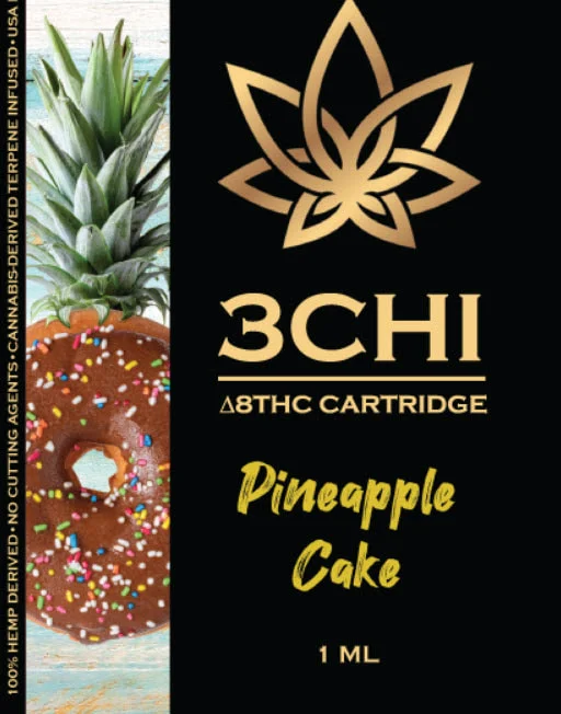 Delta 8 3CHI Cartridges Pineapple Cake