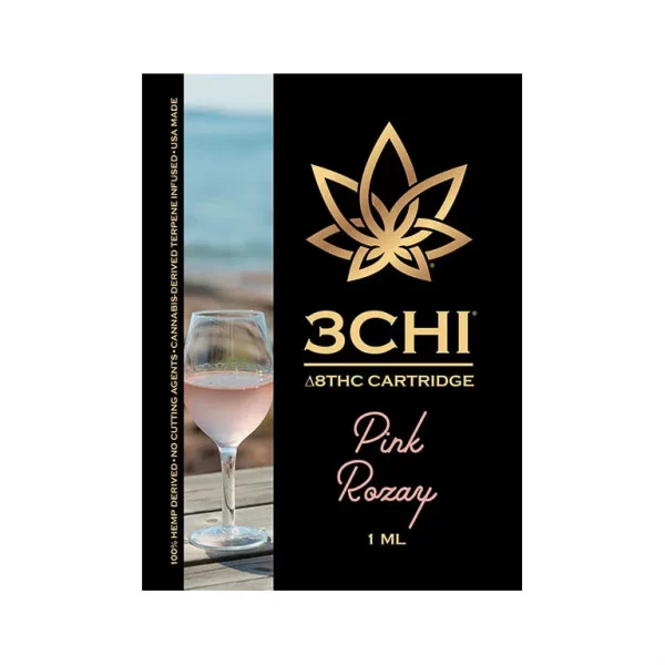 Delta 8 3CHI Cartridges Pink Rosary