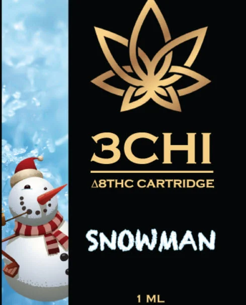Delta 8 3CHI Cartridges Snowman
