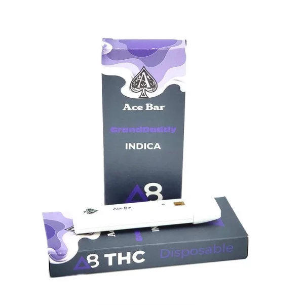 Delta 8 Ace Leaf 1000mg Disposable Vapes Grand Daddy Purple