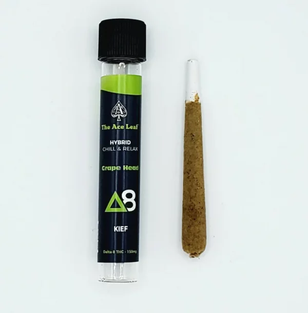 Delta 8 Ace Leaf Pre-Rolled Grape Head