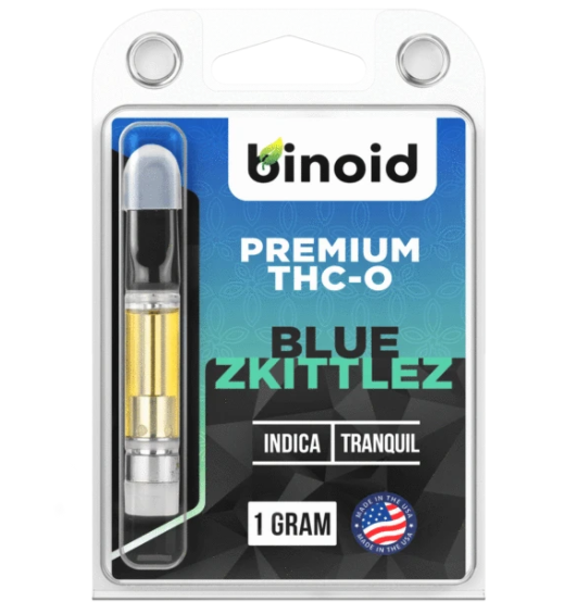 Delta 8 Binoid THCO Vape Cartridges Blue Zkittles