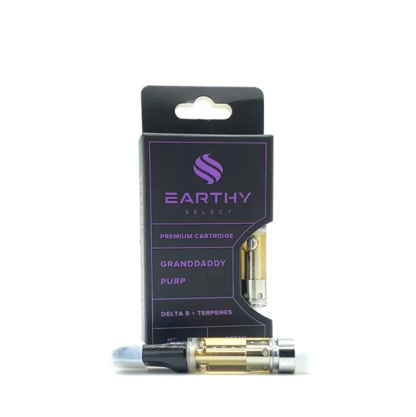 Delta 8 Earthy Select Vape Cartridge Grand Daddy purple