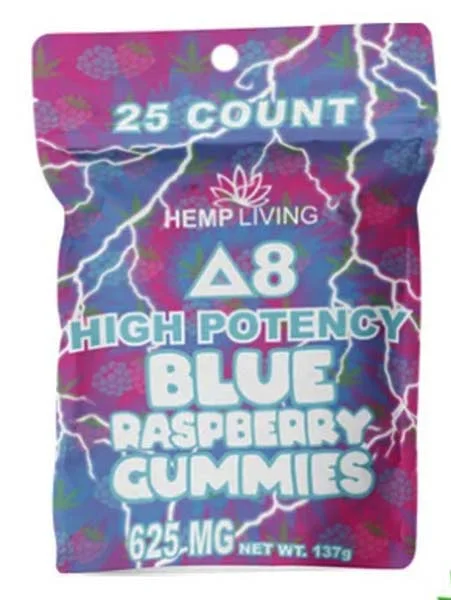 Delta 8 Hemp Living Gummy BlueRaspberry