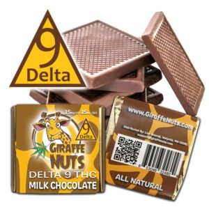 Delta 9 Giraffe Nuts Milk Chocolate Squares
