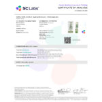Earthy CBD Soothing Relief Lotion COA