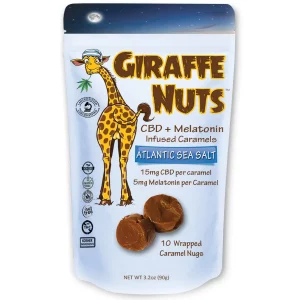 Giraffe Nuts CBD Caramels Atlantic Sea Salt Melatonin