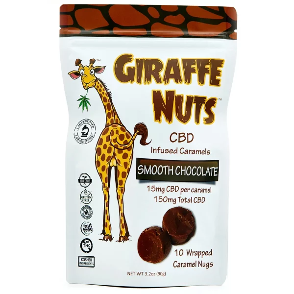 Giraffe Nuts CBD Caramels Smooth Chocolate