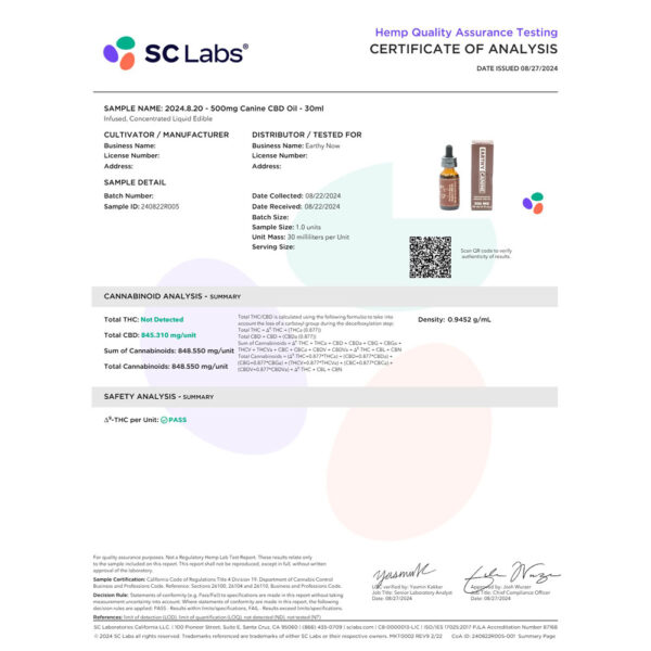 Pet Paws Dog Cat CBD Oil
