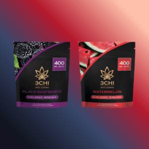 3CHI Delta 8 Edible Gummies 25mg – Watermelon & Black Raspberry