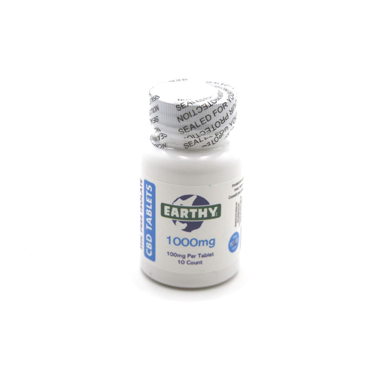 Earthy 1000mg and 3000mg Isolate CBD Tablets 30 count