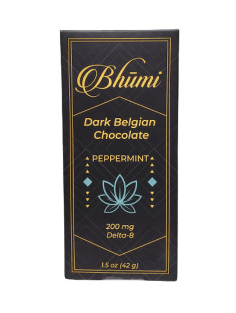 Delta 8 Bhumi Belgian Dark Chocolate Peppermint Bar