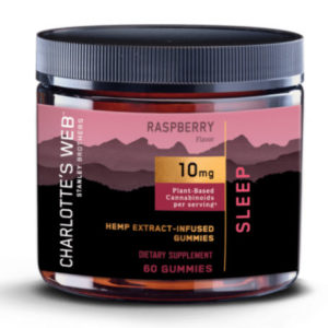 Charlottes Web Raspberry Gummy melatonin