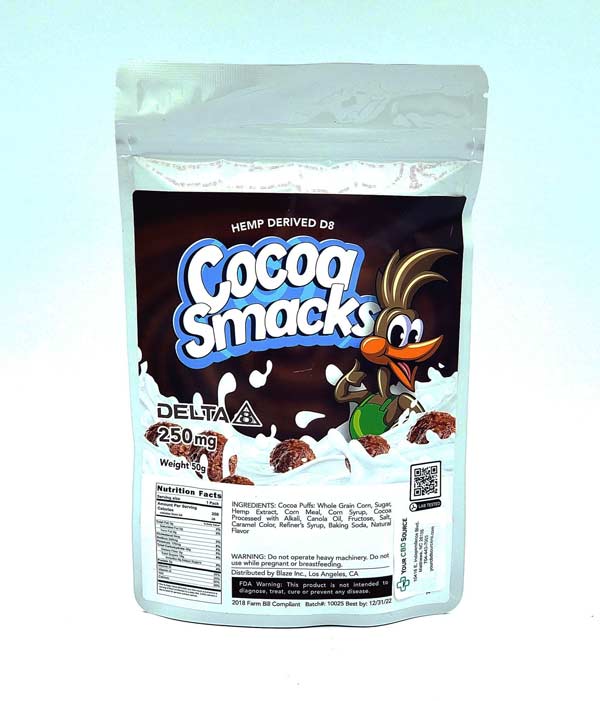 Delta 8 Cocoa Smacks Infused Cereal Treat