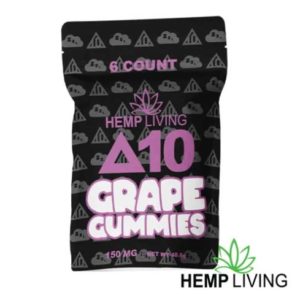 Delta 10 Hemp Living Grape Gummies 6