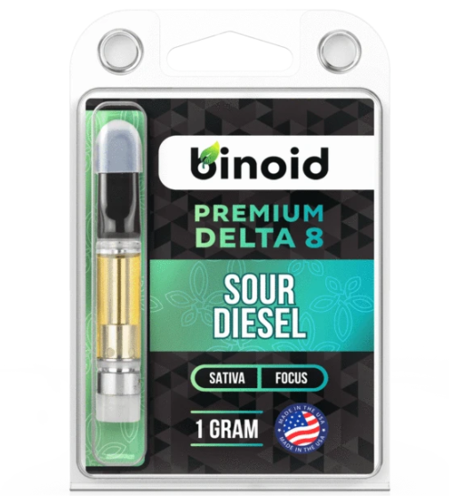 Delta 8 Binoid Delta 8 & 10 Vape Cartridges Sour Diesel