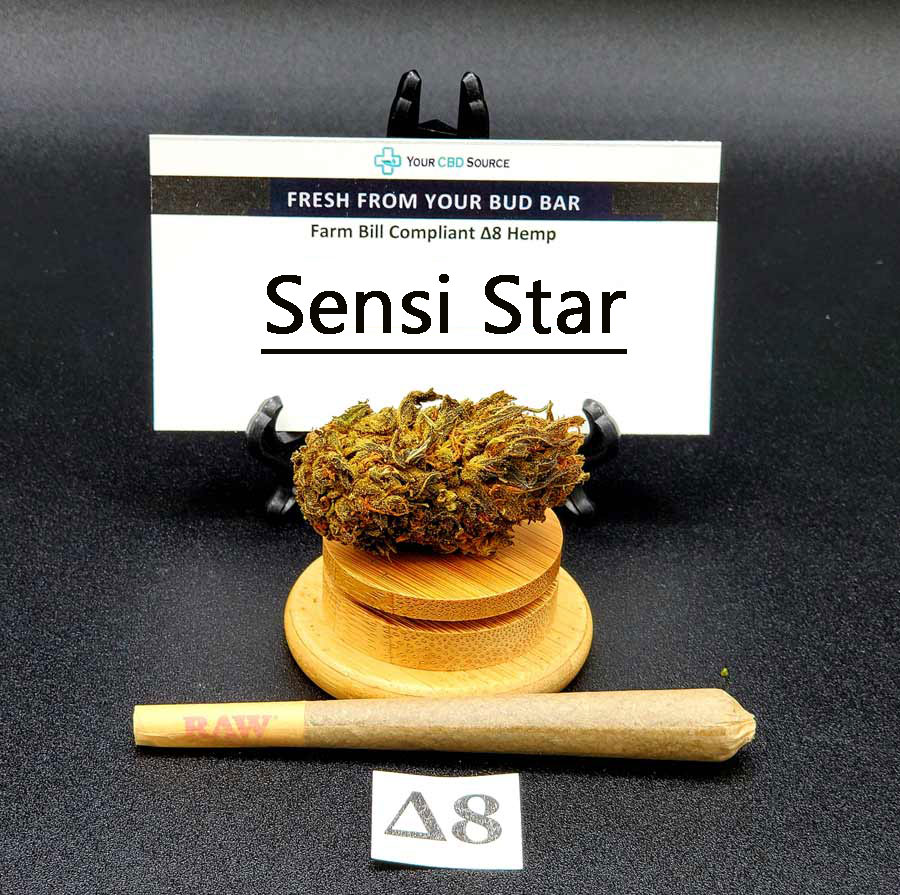 Delta 8 Flower Sensei Star (Hybrid-Indica) Infused With Delta 8 - Your CBD  Source