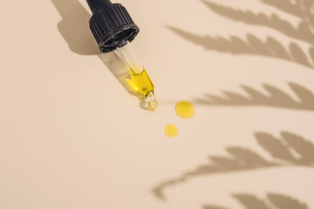 Full-spectrum hemp CBD oil in dropper