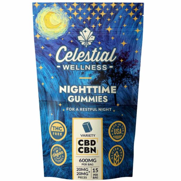 Celestital wellness CBN night_time gummies