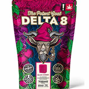 Potent Goat Delta 8 Black Cherry gummy