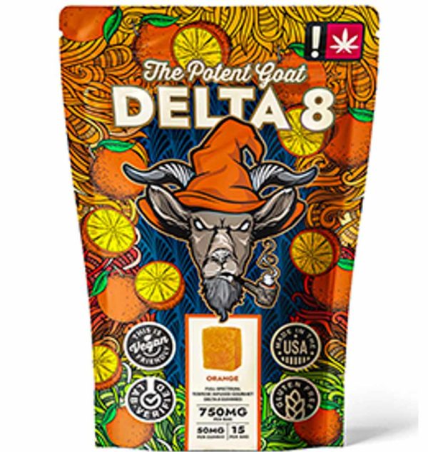 Potent Goat Delta 8 Orange gummy