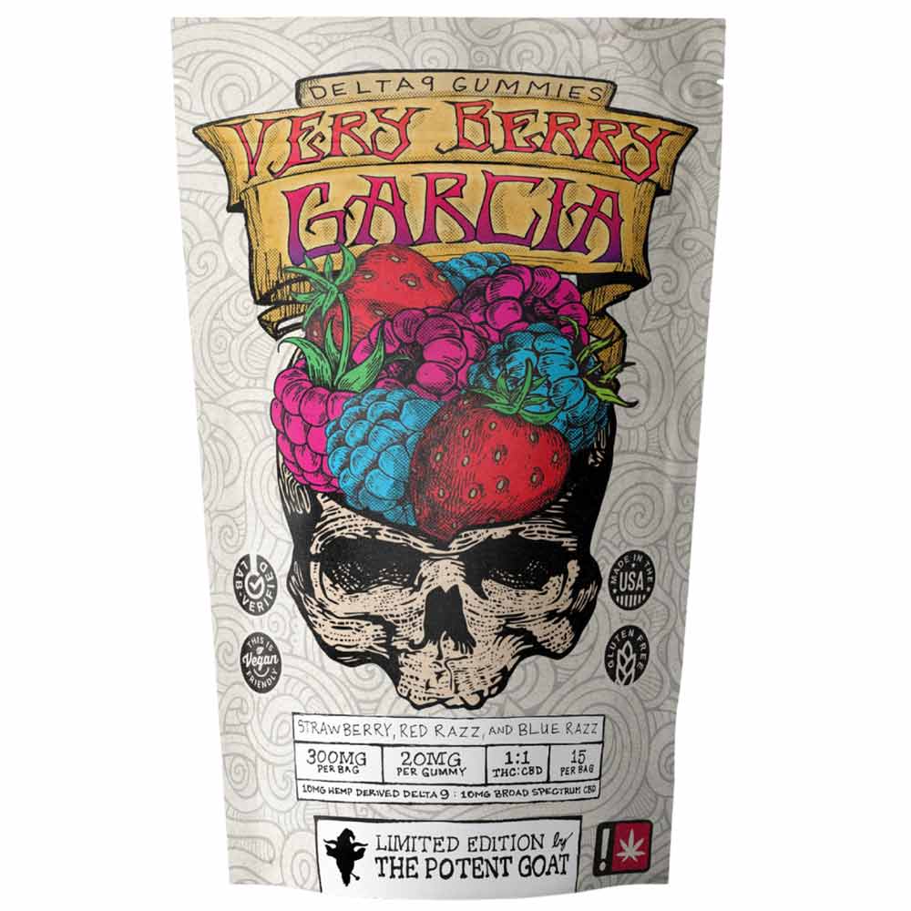 The Potent Goat Delta 9 Very Berry Garcia Gummies The Potent Goat Delta 9 Very Berry Garcia Gummies