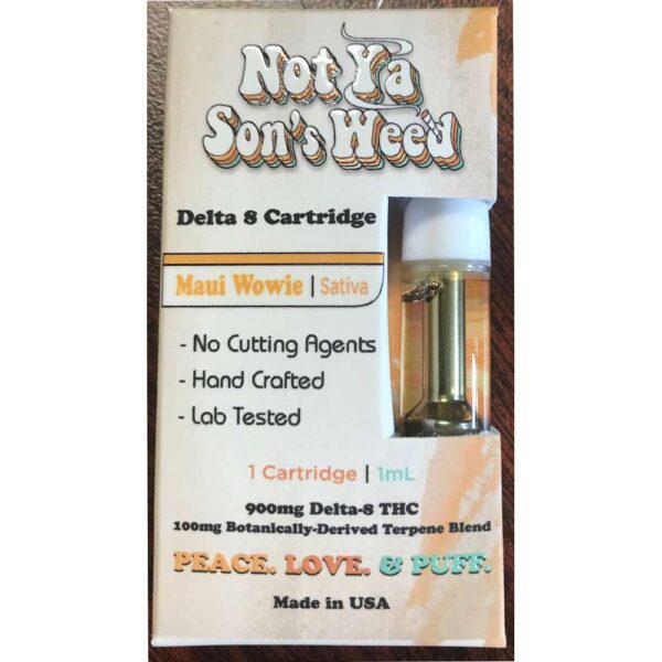 Not Ya Sons Weed vape cartridge Delta 8 Maui Wowie