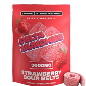 Delta Munch Sour Strawberry 3000mg