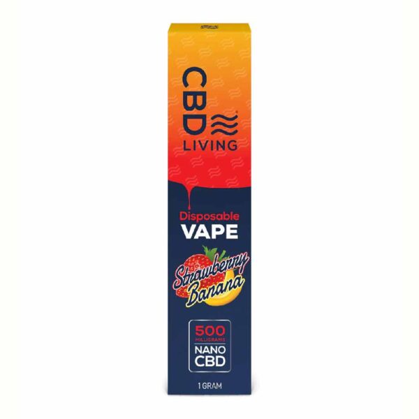 CBD Living Disposable CBD Vape Pen Strawberry Banana