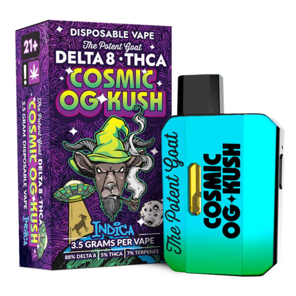 The Potent Goat Delta 8 THCa Disposable Vape Cosmic OG Kush