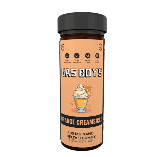 Gasboys Delta 9 Nano gummies ORANGE CREAMSICLE