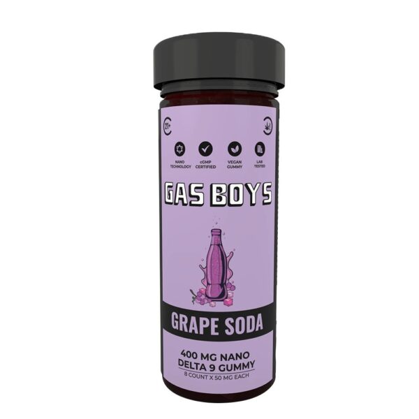 Gasboys Delta 9 Nano gummies Grape Soda