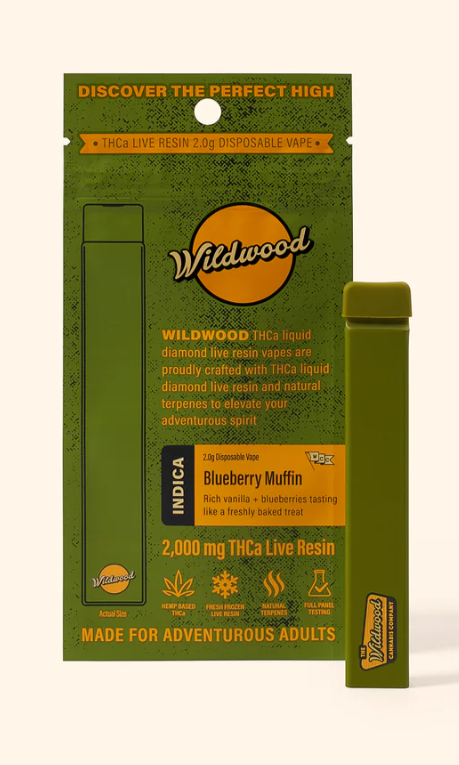 Woodstock THCa 2gm Blueberry Muffin Disposable