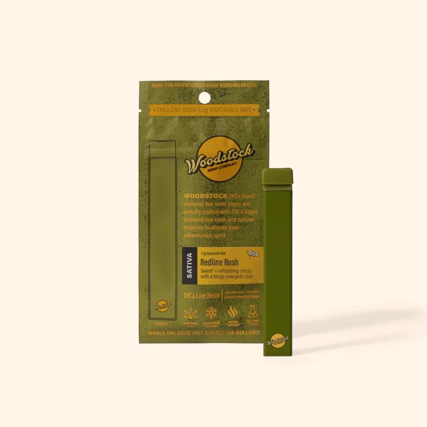 Woodstock Vape Bag Redline Rush Front