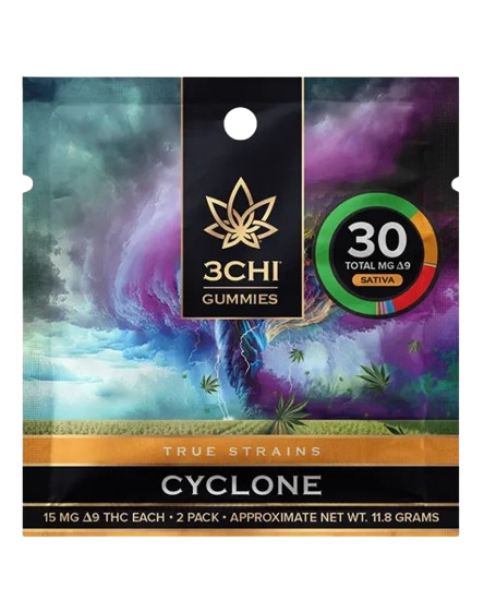 3 Chi Cyclone Delta 9 Gummies 2ct