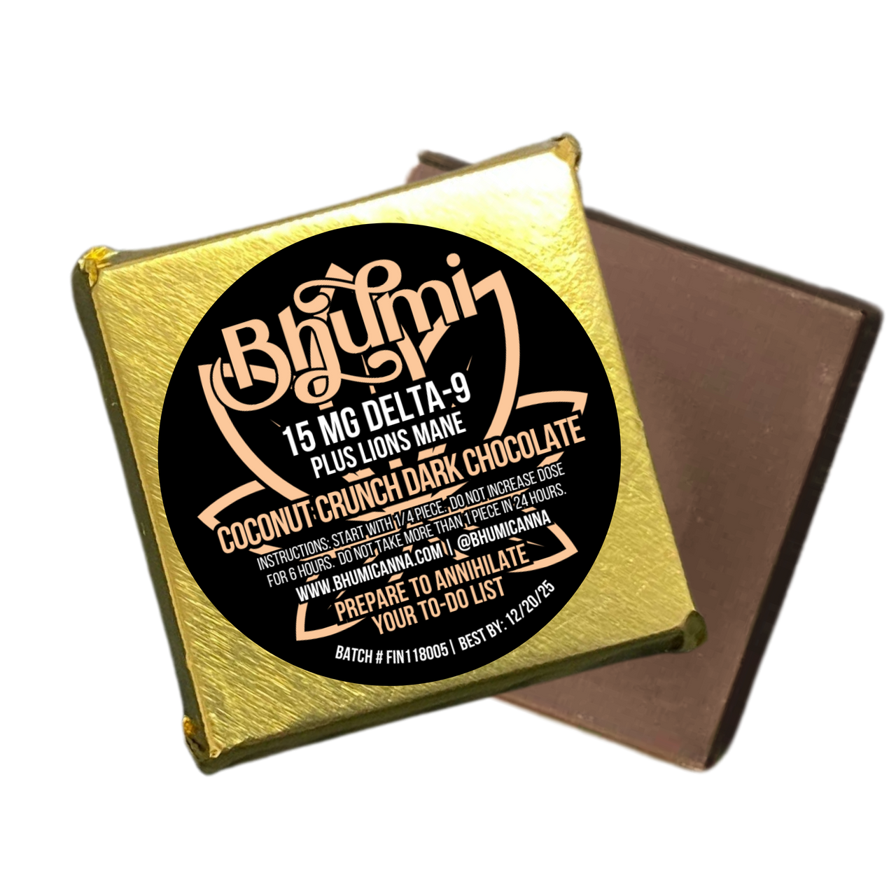 Bhumi Coconut Crunch D9 Lions Mane Chocolate Bite