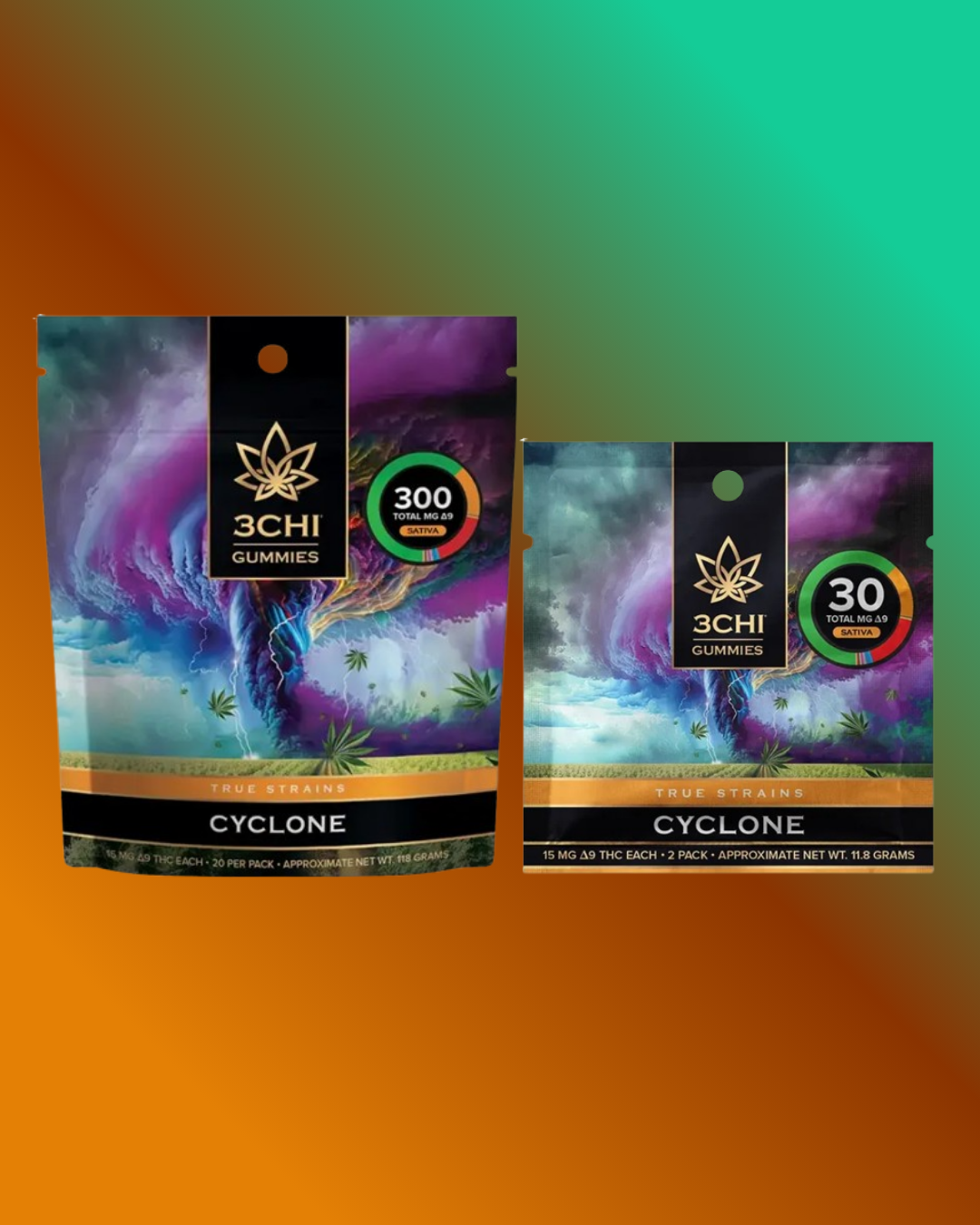 3 Chi Cyclone Delta 9 Gummies