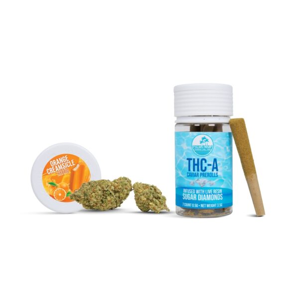 Palms Hemp THCa flower Orange Creamsicle - COA