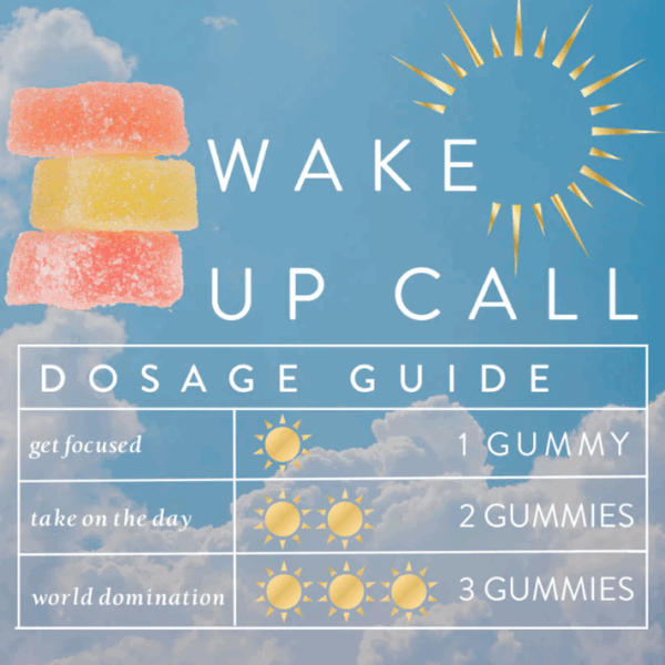 DeVINE CBD CBG Wake Up Call Day Time Gummies Dosage